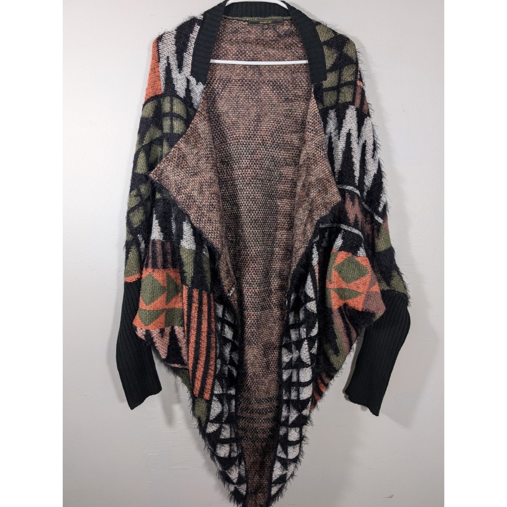 Aztec Print Cardigan Wrap Sweater Oversized LARGE/XL‎ Max Sport NWOT